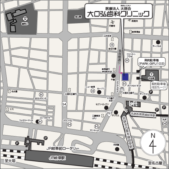 大口弘歯科クリニック地図